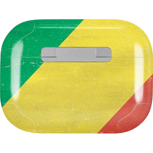 Republic of the Congo Flag Distressed Apple AirPods Pro Skin